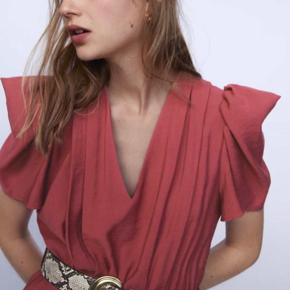 Zara long belted jumpsuit